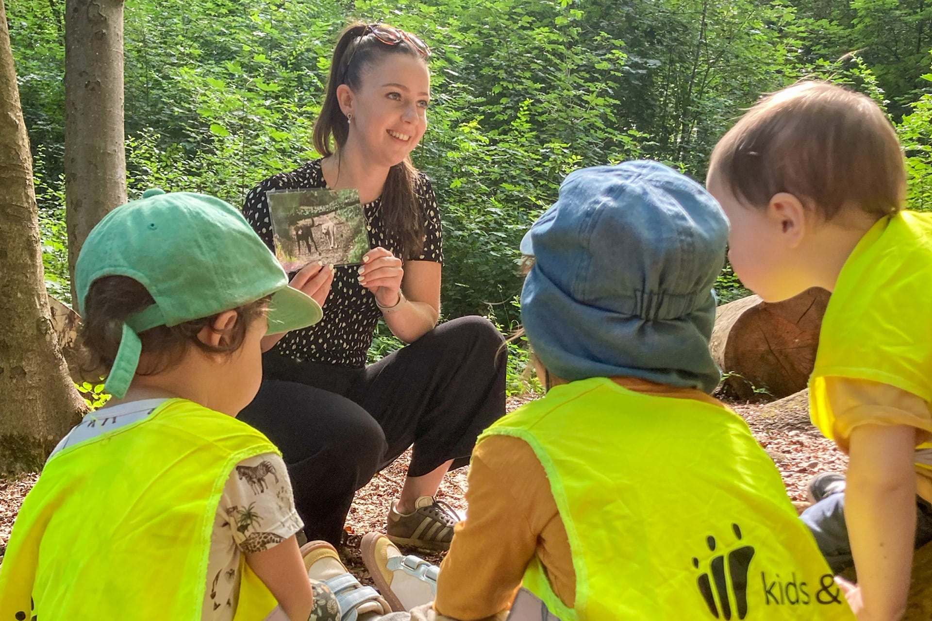 Kita kidsco Salem betreutes Lernen im Wald