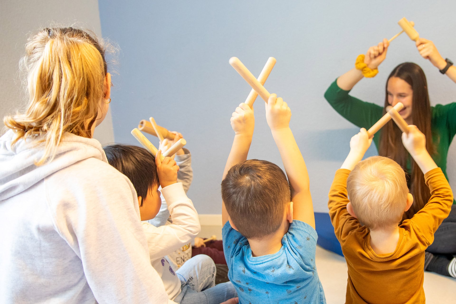 Kita kidsco Wabern zusammen musizieren lernen